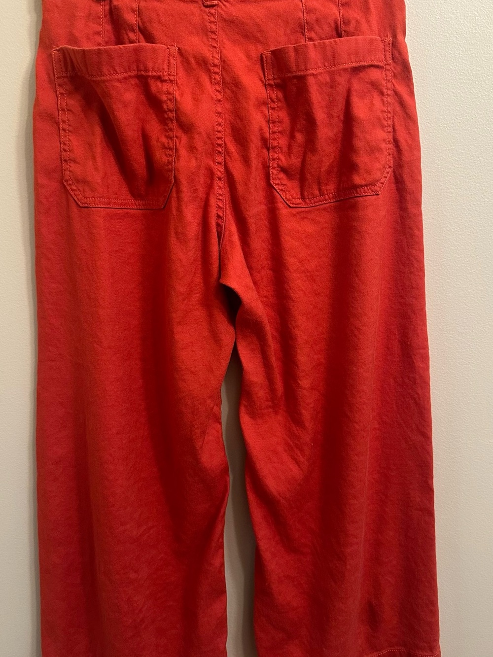 Anthropologie Maeve The Colette Wide Leg Pants Burnt Orange High Rise 28P 1128 - Picture 4 of 12